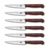 Victorinox - 6 Piece Steak Knife Set W/ Serrated Spear Tips, Rosewood