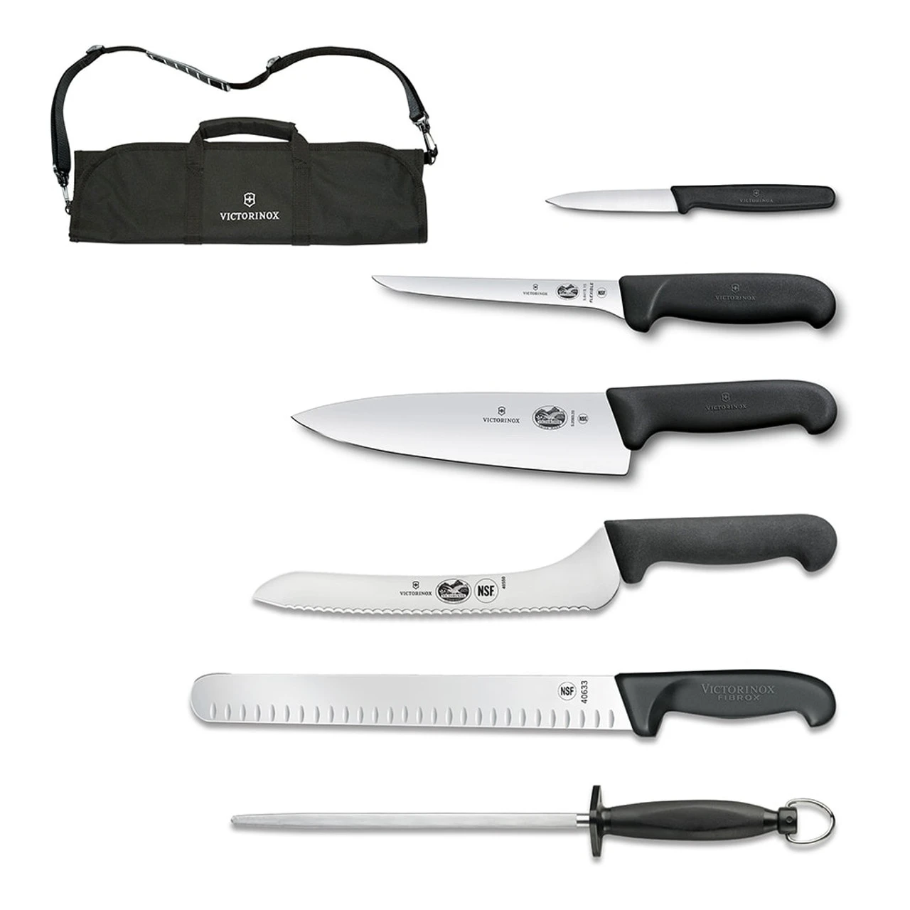 Victorinox - Fibrox 7-Piece Culinary Kit W/ 8" Chef 1 Victorinox - Fibrox 7-Piece Culinary Kit W/ 8" Chef