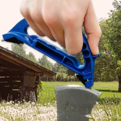 AccuSharp - Blue All In One Pruner, Knife & Tool Sharpener -Kitchen Supplies Store 100 All in 1 Blue inUse Axe 56641.1714409097