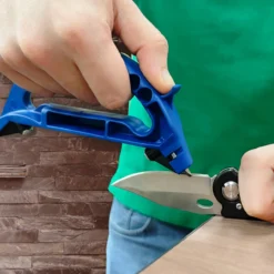 AccuSharp - Blue All In One Pruner, Knife & Tool Sharpener -Kitchen Supplies Store 100 All in 1 Blue inUse Knife 30728.1714409097