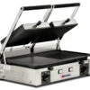 Omcan - Elite Series 10" X 19" Double Panini Grill W/ Ribbed Top & 1/2 Grooved & Smooth Bottom Grill Surface - 11380