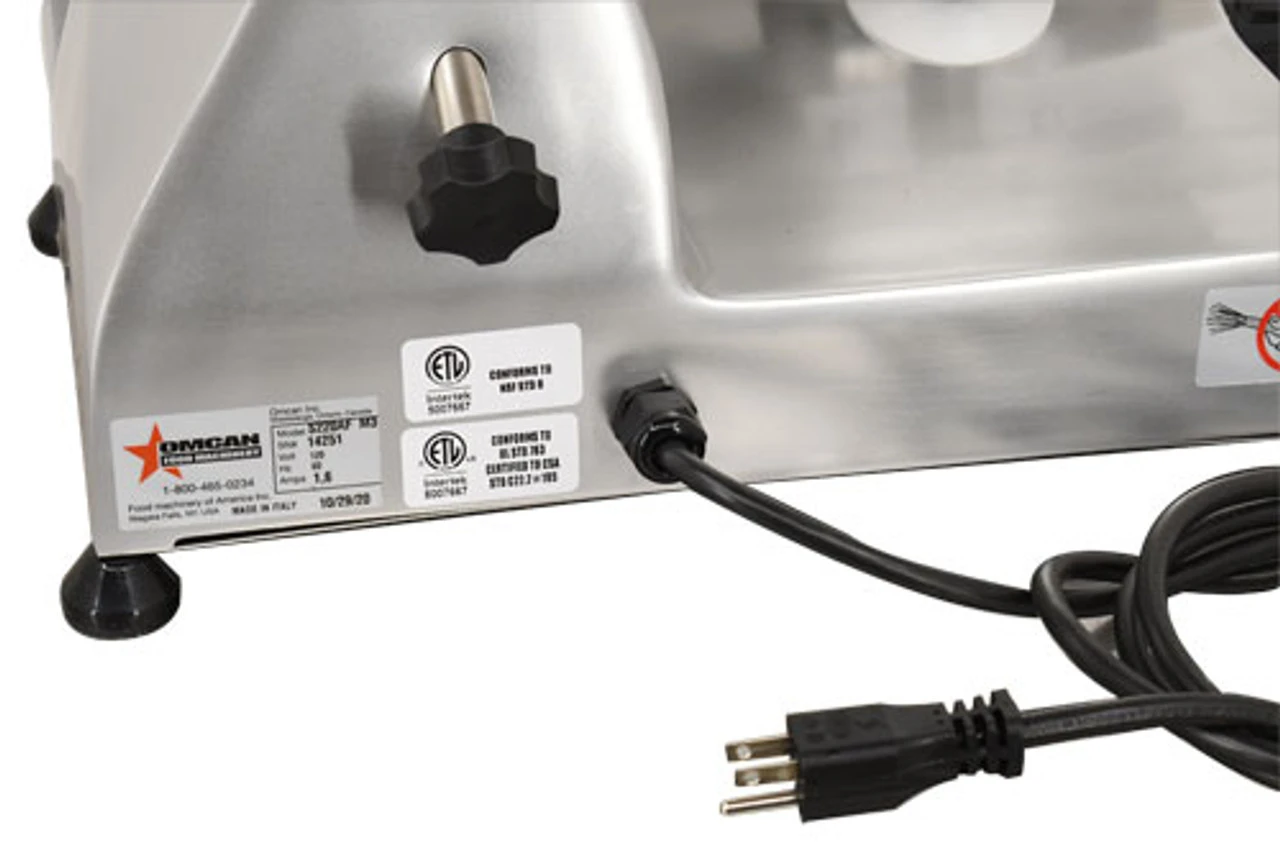 Omcan - 9" Meat Slicer, .25HP - 220F 4 Omcan - 9" Meat Slicer, .25HP - 220F - Image 4