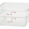 Cambro - 2QT Clear CamWear Square Container - 2SFSCW135