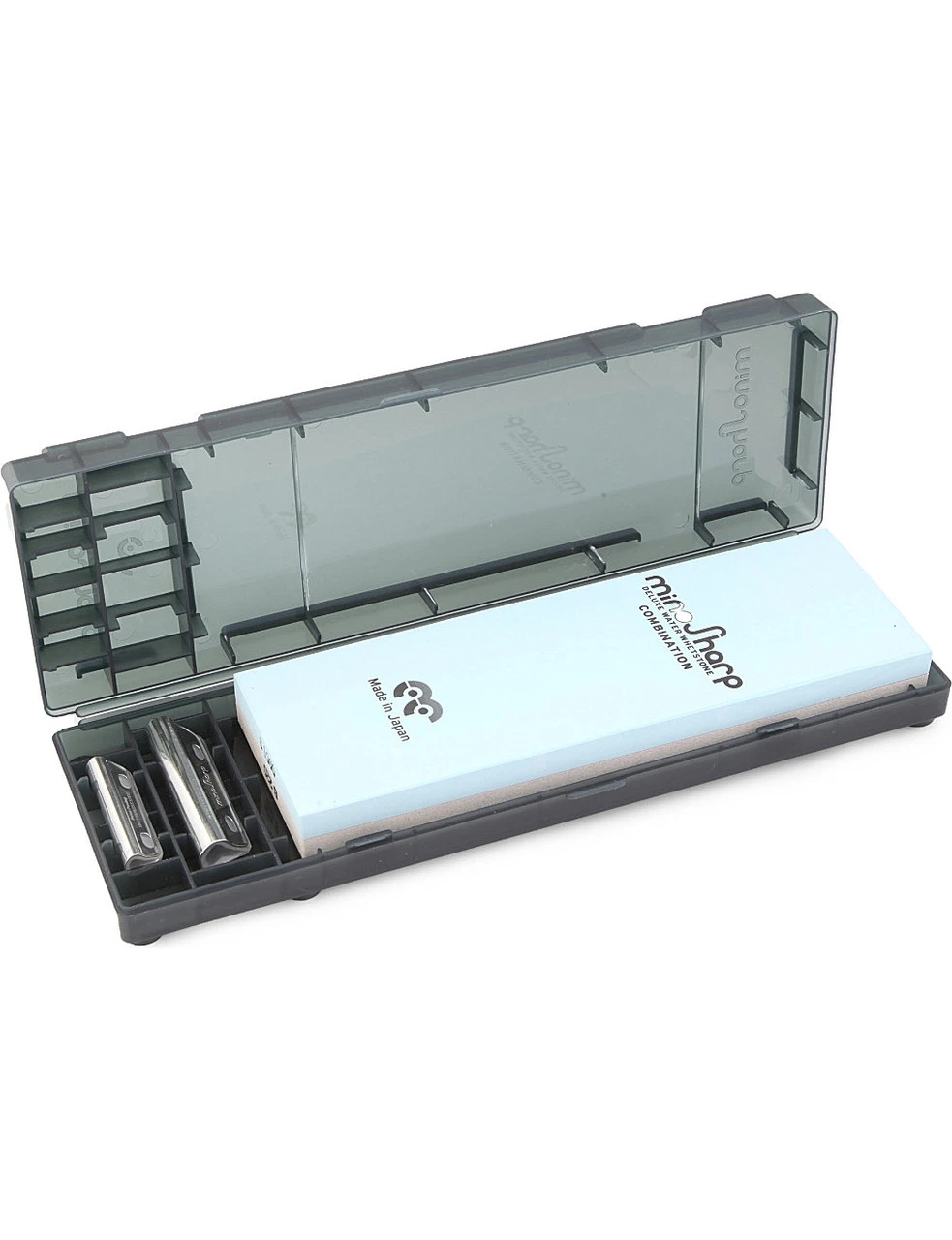 Global - Mino Sharp Deluxe Combination Ceramic Whetstone Kit With Case & Guide Rails (220 & 1000 Grit) - 471 2 Global - Mino Sharp Deluxe Combination Ceramic Whetstone Kit With Case & Guide Rails (220 & 1000 Grit) - 471 - Image 2