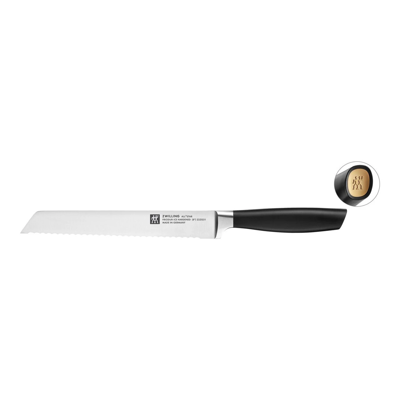 Zwilling - All * Star 8" Bread Knife Matte Gold 1 Zwilling - All * Star 8" Bread Knife Matte Gold