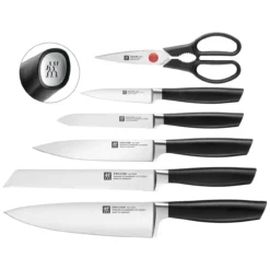 Zwilling - All * Star 7 PC Self Sharpening Knife White Block Set Silver Knives 8 Zwilling - All * Star 7 PC Self Sharpening Knife White Block Set Silver Knives -Kitchen Supplies Store 33780500 1 silver 27577.1682525169