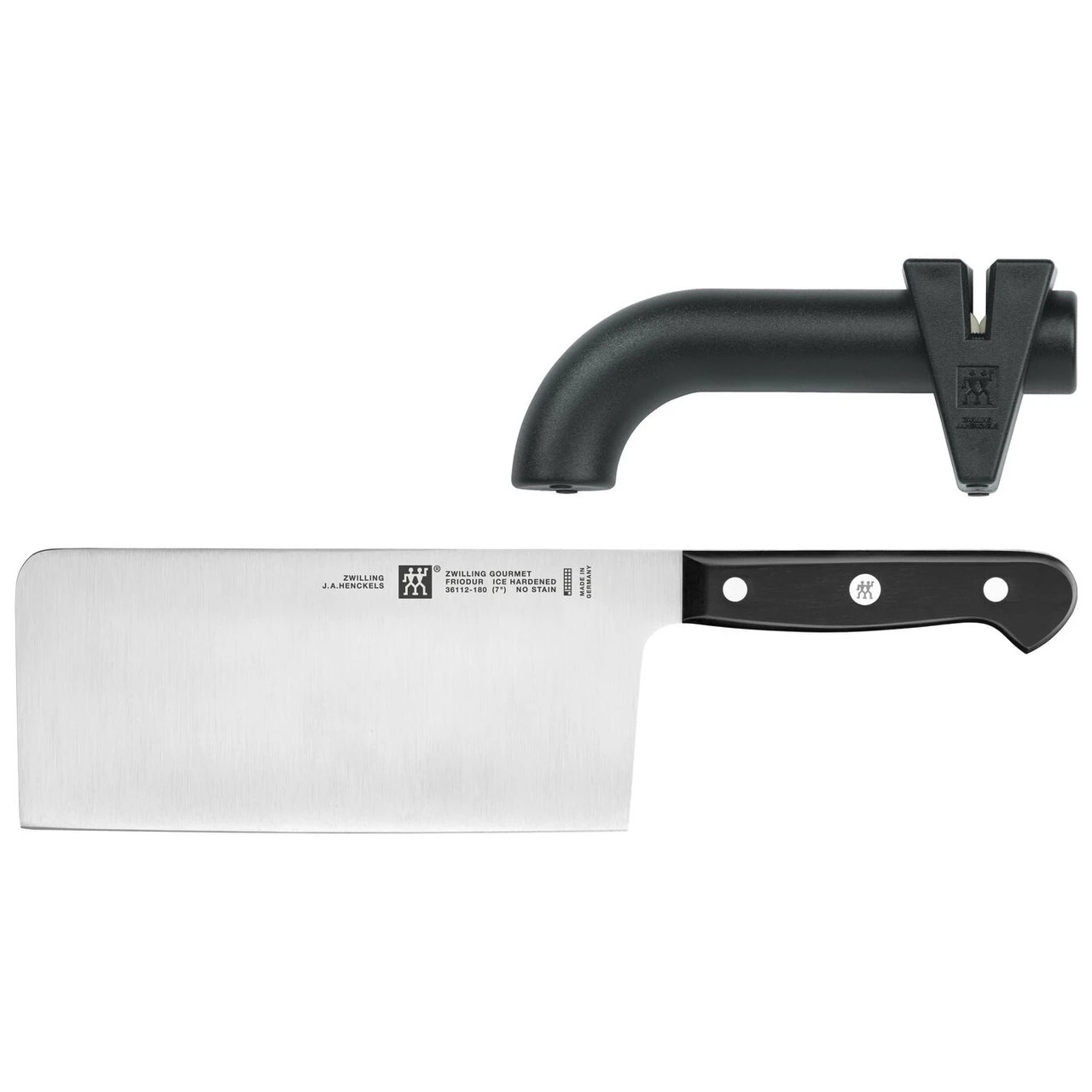 Zwilling - Gourmet 2 Pc Asian Knife And Sharpener Set 1 Zwilling - Gourmet 2 Pc Asian Knife And Sharpener Set