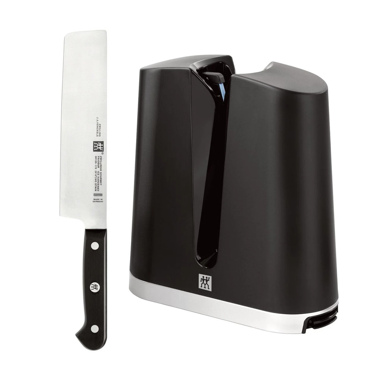 Zwilling - Gourmet 6.5" Nakiri & V-Edge Sharpener 1 Zwilling - Gourmet 6.5" Nakiri & V-Edge Sharpener