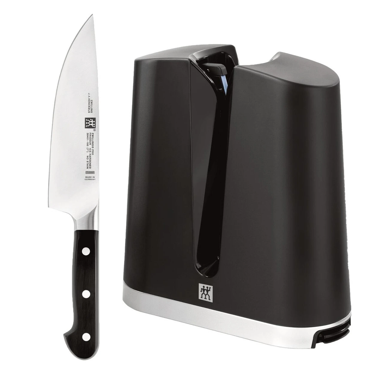 Zwilling - 7" Pro Chef's Knife & V-Edge Sharpener 1 Zwilling - 7" Pro Chef's Knife & V-Edge Sharpener