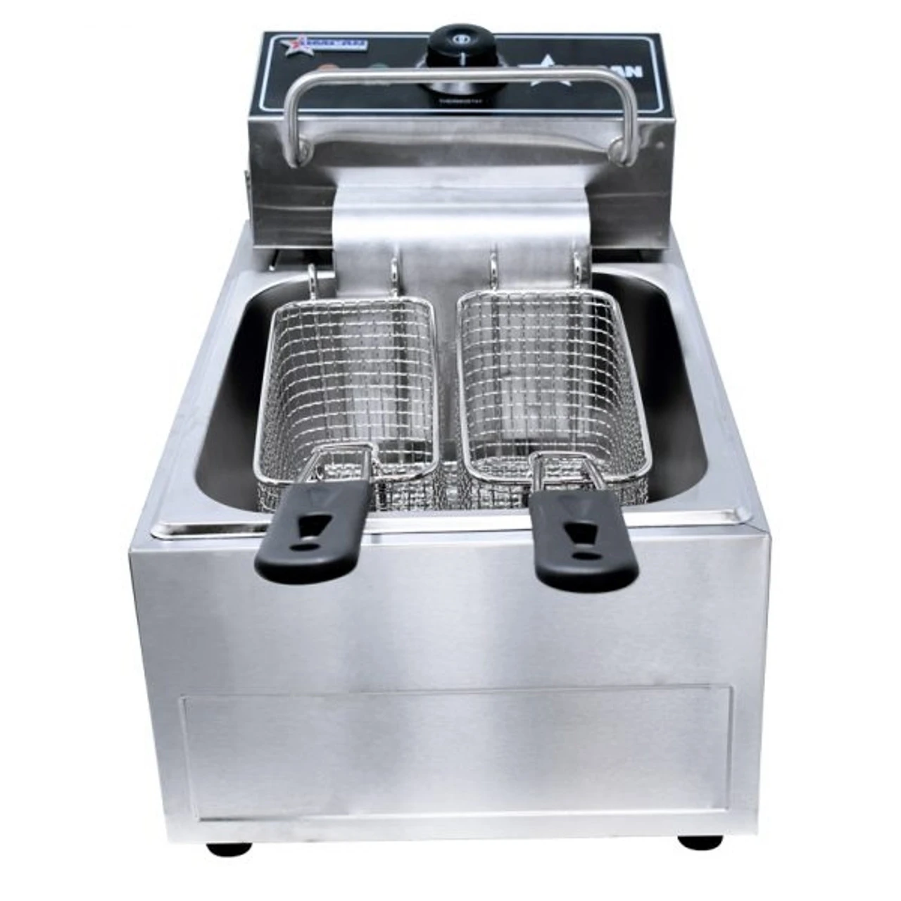 Omcan - 220 V Single Table Top Electric Fryer - 39371 2 Omcan - 220 V Single Table Top Electric Fryer - 39371 - Image 2