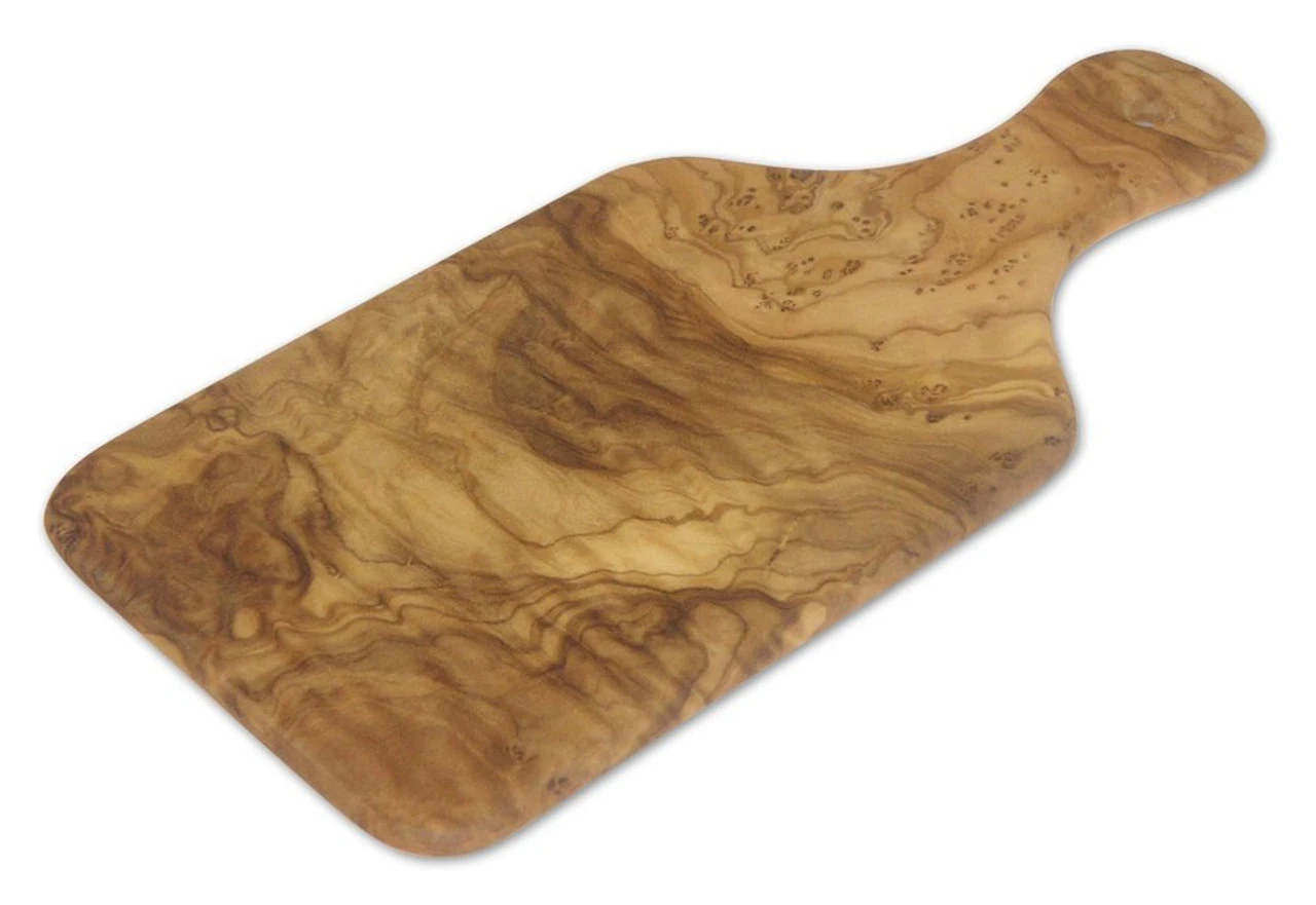 Bérard France - 10" X 4.75" Olivewood Cutting Board W/ Handle - 7454071 1 Bérard France - 10" X 4.75" Olivewood Cutting Board W/ Handle - 7454071