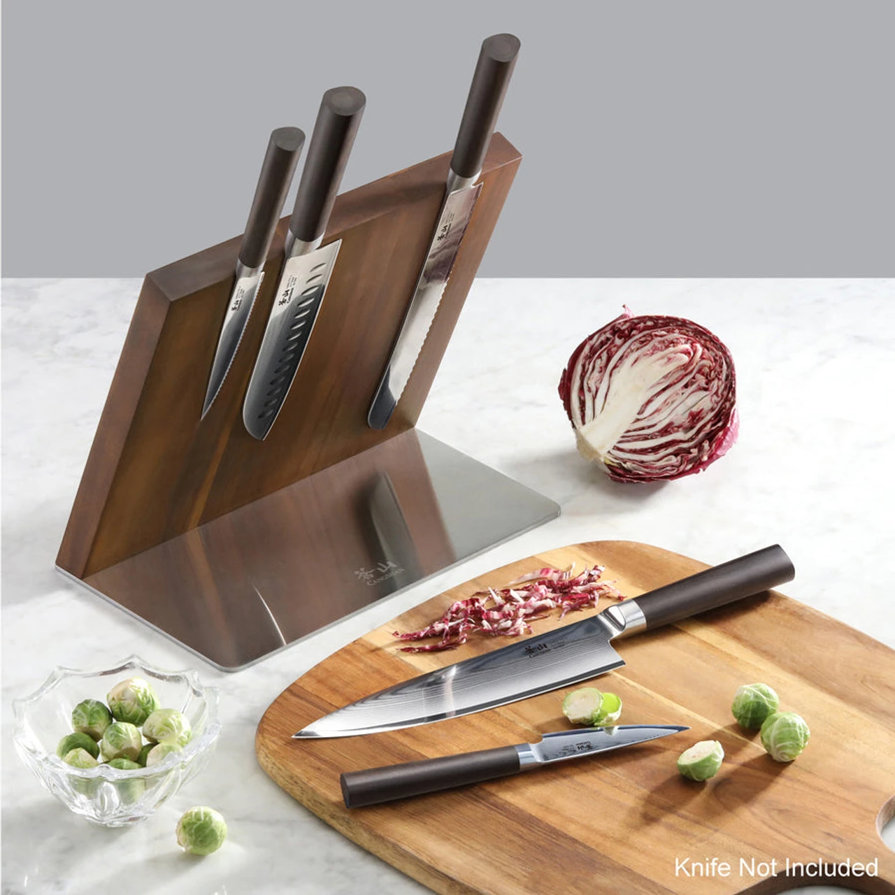 Cangshan - Magnetic Acacia Hua Knife Block 5 Cangshan - Magnetic Acacia Hua Knife Block - Image 5