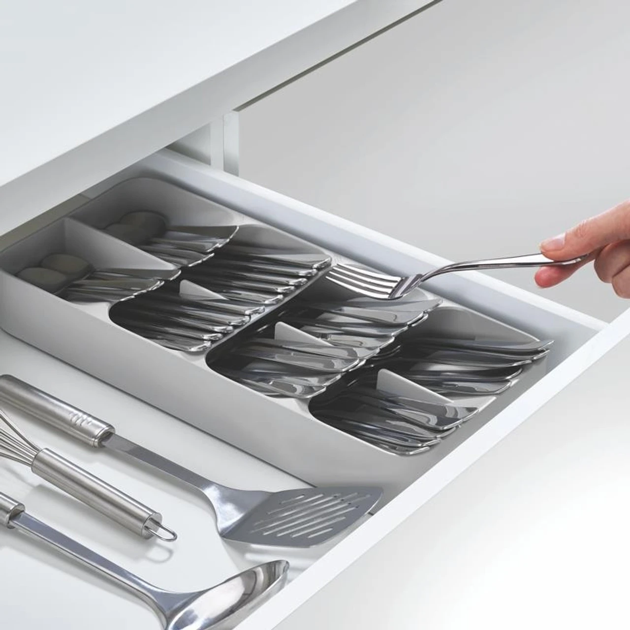 Joseph Joseph - DrawerStore Large Compact Cutlery Organizer - 7085152GY 2 Joseph Joseph - DrawerStore Large Compact Cutlery Organizer - 7085152GY - Image 2