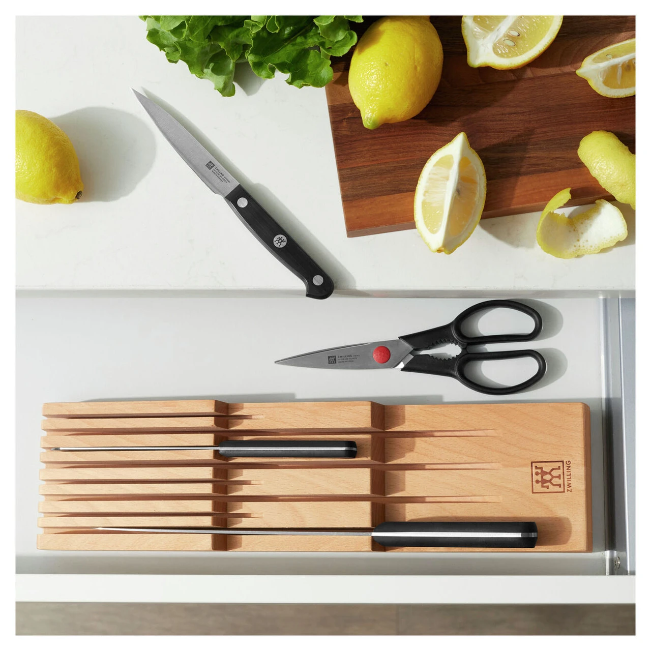 Zwilling - 8 Knife In Drawer Knife Storage, Beech 2 Zwilling - 8 Knife In Drawer Knife Storage, Beech - Image 2
