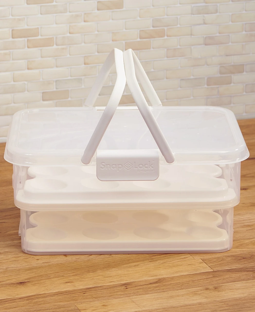 Progressive - Snap Lock Collapsible Deviled Egg Carrier - SNL1013W 3 Progressive - Snap Lock Collapsible Deviled Egg Carrier - SNL1013W - Image 3