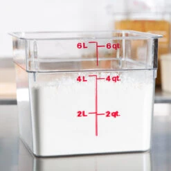 Cambro - 6QT Clear CamWear Square Container - 6SFSCW135 -Kitchen Supplies Store 820476 48098.1672431518