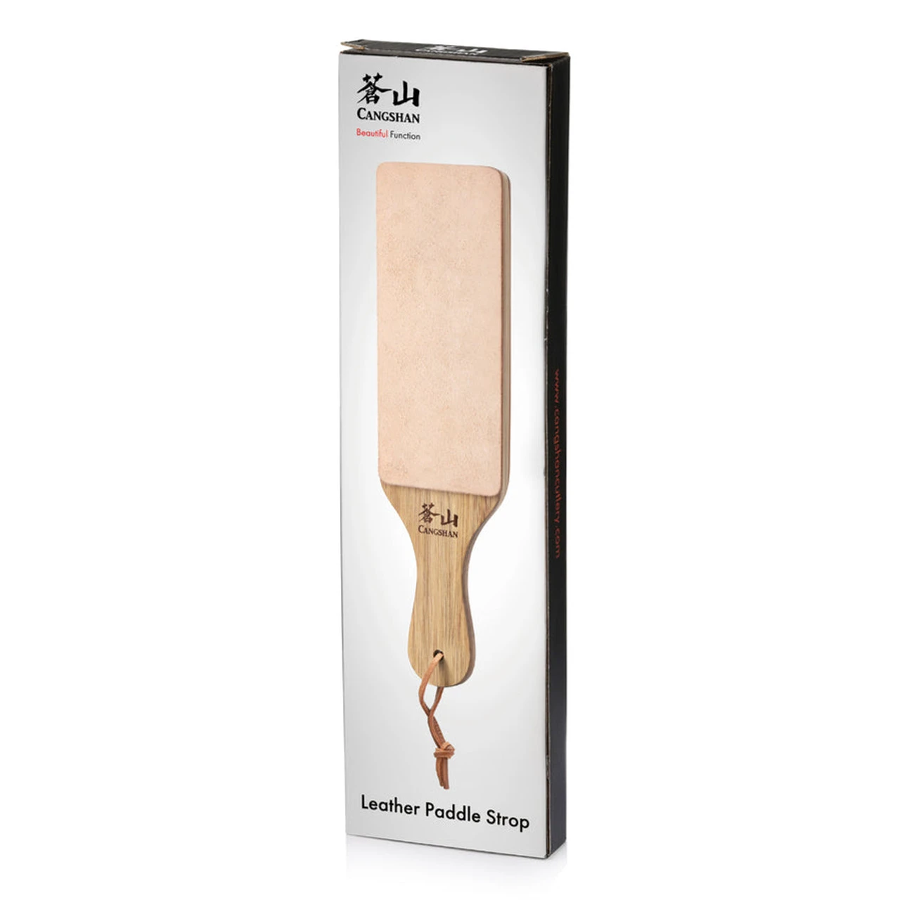 Cangshan - 2 Sided Leather Paddle Strop 7 Cangshan - 2 Sided Leather Paddle Strop - Image 7