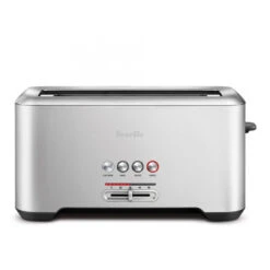 Breville - 4-Slice The A Bit More Long Shot Stainless Steel Toaster