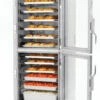Metro - C5 8 Series Full Size Insulated Low Wattage Pass-Through Holding Cabinet With Clear Dutch Doors And Chrome Universal Slides - C589L-SDC-UPDC