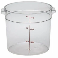 Cambro - 6QT Clear CamWear Round Container - RFSCW6135