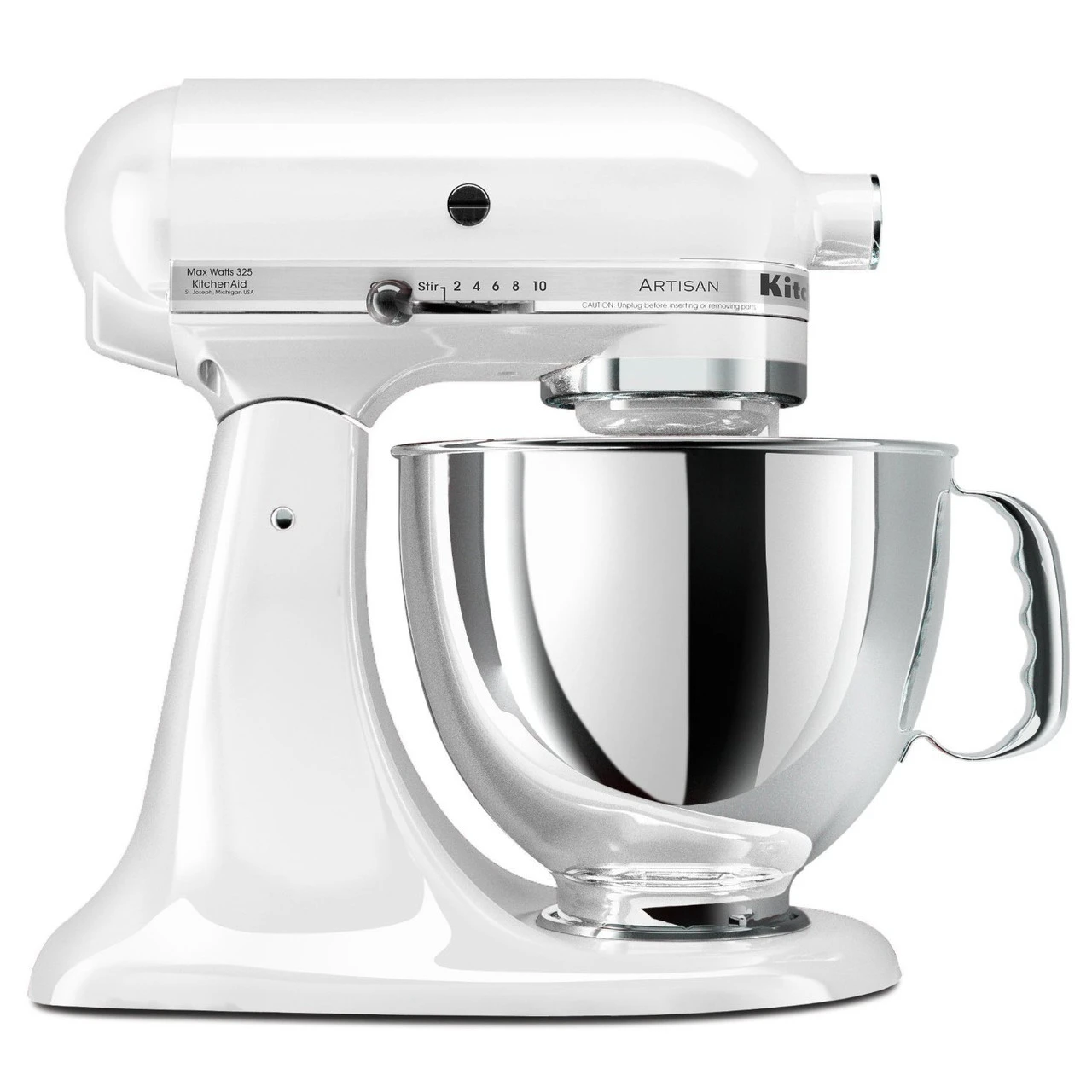 KitchenAid - White 5QT Artisan Series Tilt Head Stand Mixer 3 KitchenAid - White 5QT Artisan Series Tilt Head Stand Mixer - Image 3