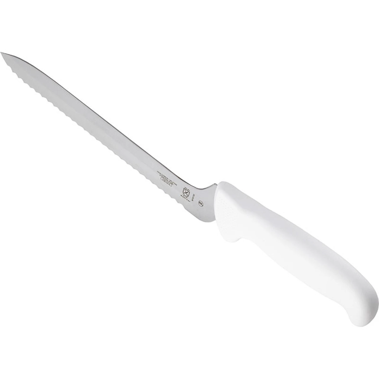 Mercer Culinary - Ultimate White 8" Offset Wavy Edge Bread Knife With Straight Handle 2 Mercer Culinary - Ultimate White 8" Offset Wavy Edge Bread Knife With Straight Handle - Image 2