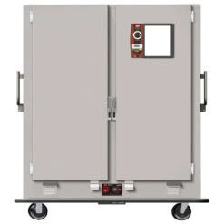 Metro - MBQ Insulated Heated Banquet Cabinet Two Door With Quad-Heat System Holds Up To 200 Plates 120V - MBQ-200D-QH