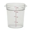 Cambro - 4QT Clear CamWear Round Container - RFSCW4135