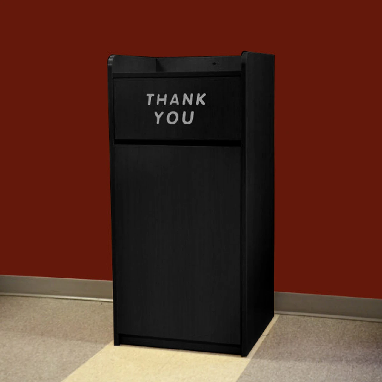 Omcan - Black Trash Receptacle For 36 Gallon Bin - 46584 2 Omcan - Black Trash Receptacle For 36 Gallon Bin - 46584 - Image 2