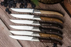Vanderlinden - Laguiole Exclusive Line 6 Mixed Wood Steak Knives -Kitchen Supplies Store VANDERLINDEN LAGUIOLEDUMONDE STEAKKNIVESMIXEDWOOD 4 18357.1699381036