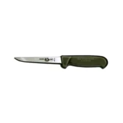 Victorinox - 5" Black Straight Narrow Stiff Blade Boning Knife With Slip-Resistant Fibrox Handle
