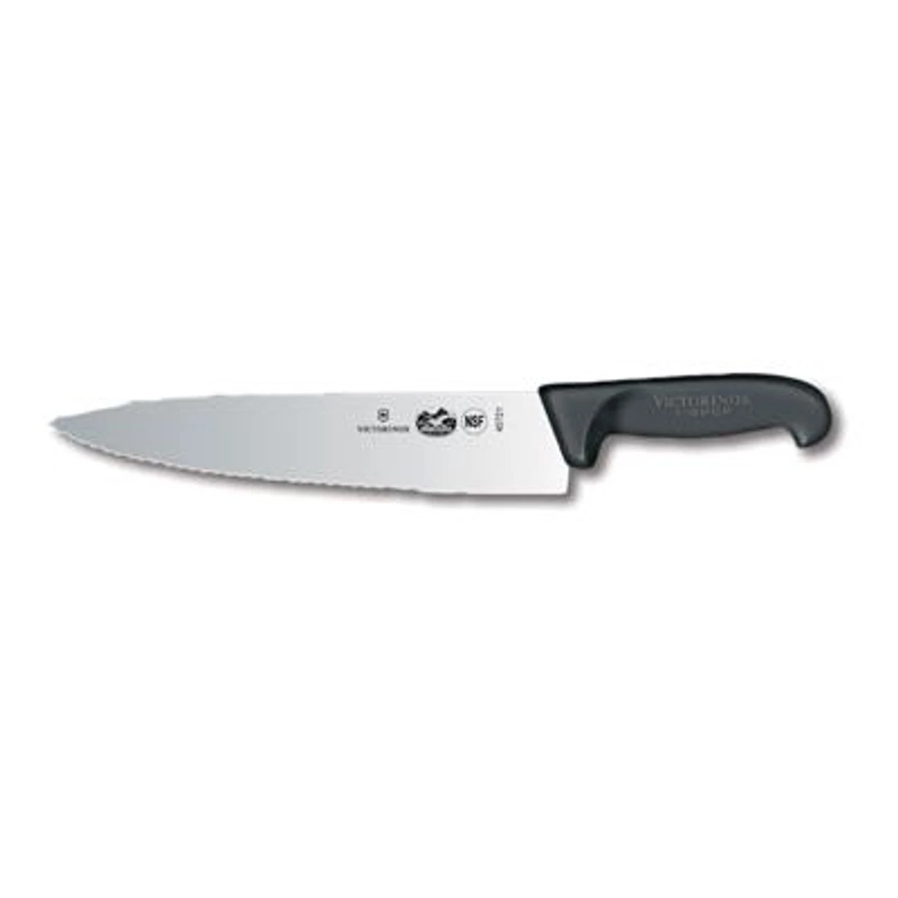 Victorinox - 10" Wavy Straight Edge Chef's Knife With Slip-Resistant Fibrox Handle 1 Victorinox - 10" Wavy Straight Edge Chef's Knife With Slip-Resistant Fibrox Handle