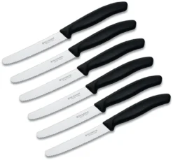Victorinox - 6 Piece Swiss Classic Serrated Steak Knife Set Round Tip