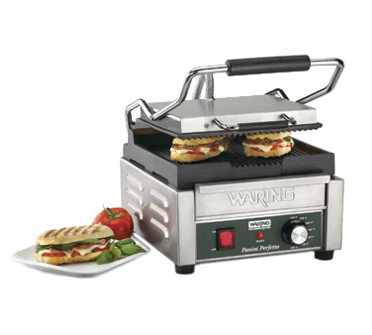 Waring - Compact Italian-Style Panini Grill - WPG150 1 Waring - Compact Italian-Style Panini Grill - WPG150