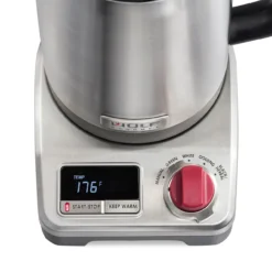 Wolf Gourmet - 1.5 L True Temperature Electric Kettle, Stainless Steel Carafe, Customizable & Pre-Set Temperature Controls -Kitchen Supplies Store WGKT100S 02 71623.1647888579