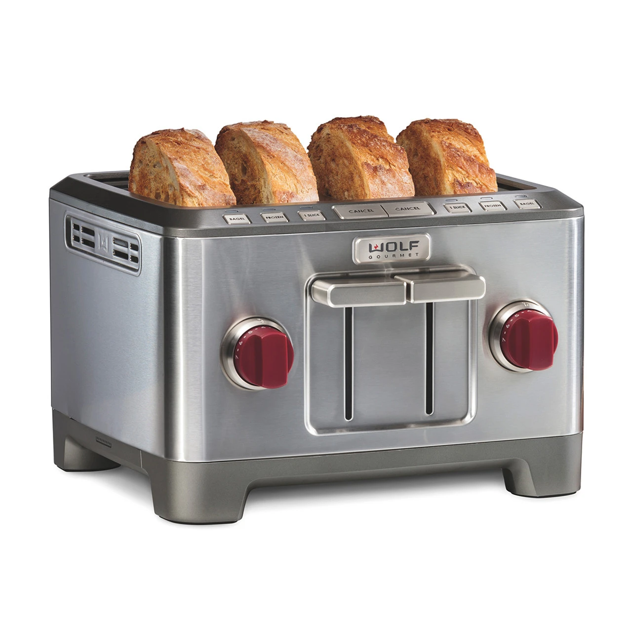 Wolf Gourmet - Four Slice Toaster, 1800 Watts, Stainless Steel Construction 1 Wolf Gourmet - Four Slice Toaster, 1800 Watts, Stainless Steel Construction