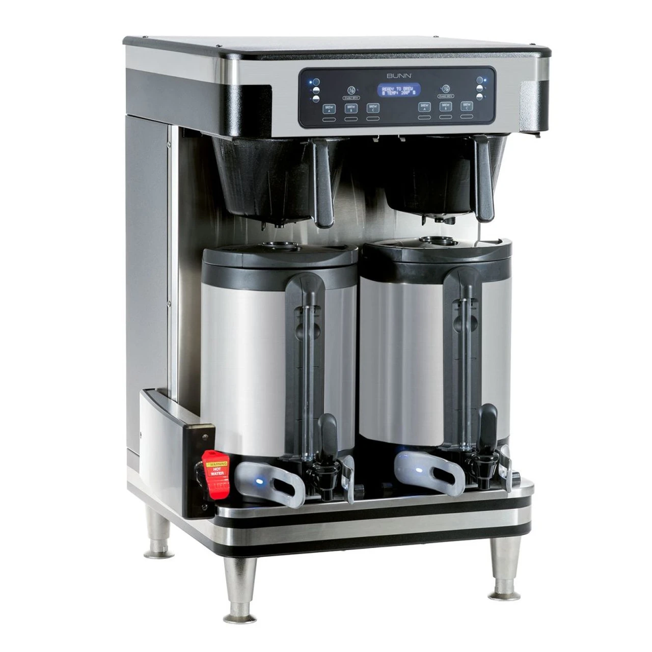 BUNN® BUNN - ICB Infusion Series Twin Soft Heat Stainless/Black Coffee Brewer 120/240V W/ WiFi - 51200.6104 1 BUNN® BUNN - ICB Infusion Series Twin Soft Heat Stainless/Black Coffee Brewer 120/240V W/ WiFi - 51200.6104