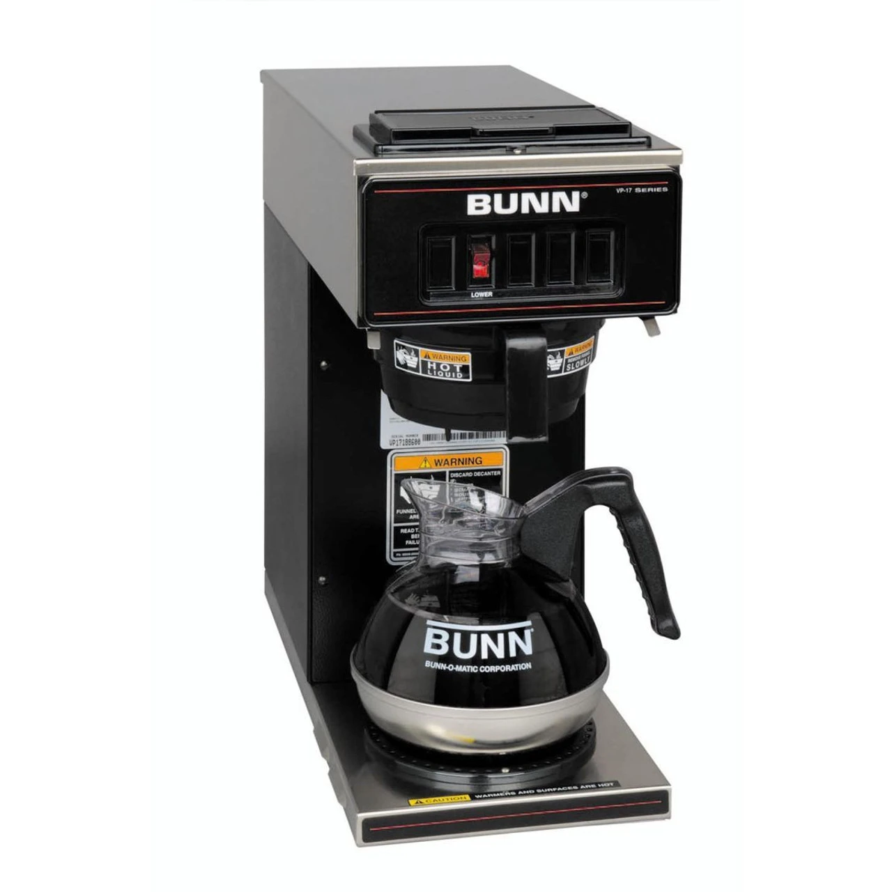 BUNN® BUNN - VP17-1 12 Cup Low Profile Coffee Brewer - 13300.6001 2 BUNN® BUNN - VP17-1 12 Cup Low Profile Coffee Brewer - 13300.6001 - Image 2
