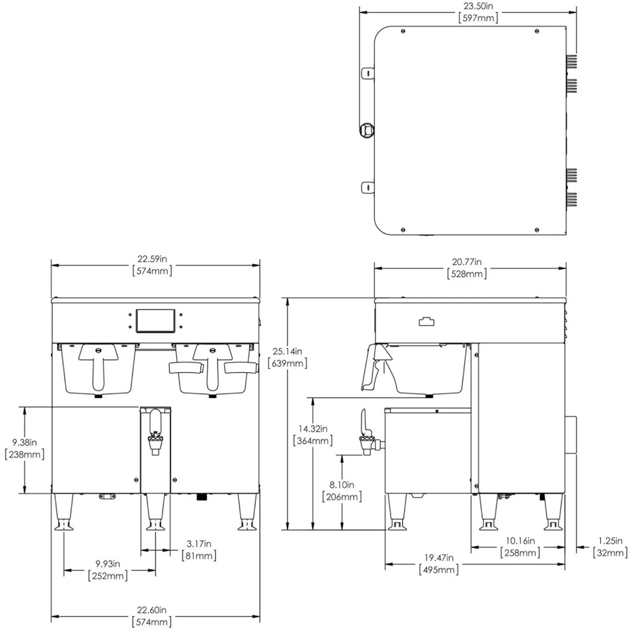 BUNN® BUNN - ICB ThermoFresh 1 Gallon Platinum Edition Twin Coffee Brewer 120/240V - 54200.6100 2 BUNN® BUNN - ICB ThermoFresh 1 Gallon Platinum Edition Twin Coffee Brewer 120/240V - 54200.6100 - Image 2