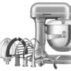 KitchenAid - 7 Qt Contour Silver Stand Mixer With Stainless Steel Accessories