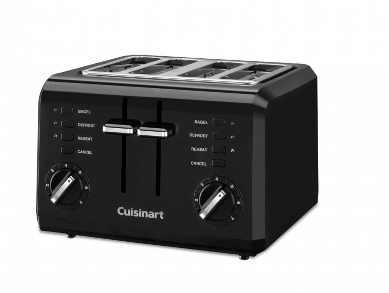 Cuisinart - Black 4 Slice Compact Toaster 2 Cuisinart - Black 4 Slice Compact Toaster - Image 2