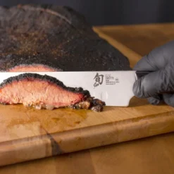 Shun - Classic 12" Hollow Ground Brisket Knife -Kitchen Supplies Store dm0778 brisket lifestyle 10512.1611086761