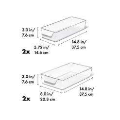 OXO - 4 Piece Fridge Storage Organizer Set -Kitchen Supplies Store gg 13347100 4pcorg apdp 01 dim 25016.1680790770