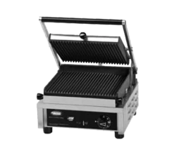 Hatco 10" Multi Contact Panini Grill Smooth Top & Smooth Bottom 1800W 120/60/1-ph - MCG10S-120