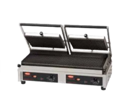 Hatco 20" Double Multi Contact Panini Grill Grooved Top & Bottom 3760W 240V - MCG20G-240