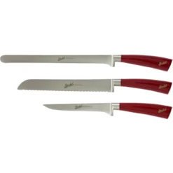 Van Berkel - Elegance 3 Pc Red Prosciutto Ham Knife Set - REDPROSCIUTTOSET