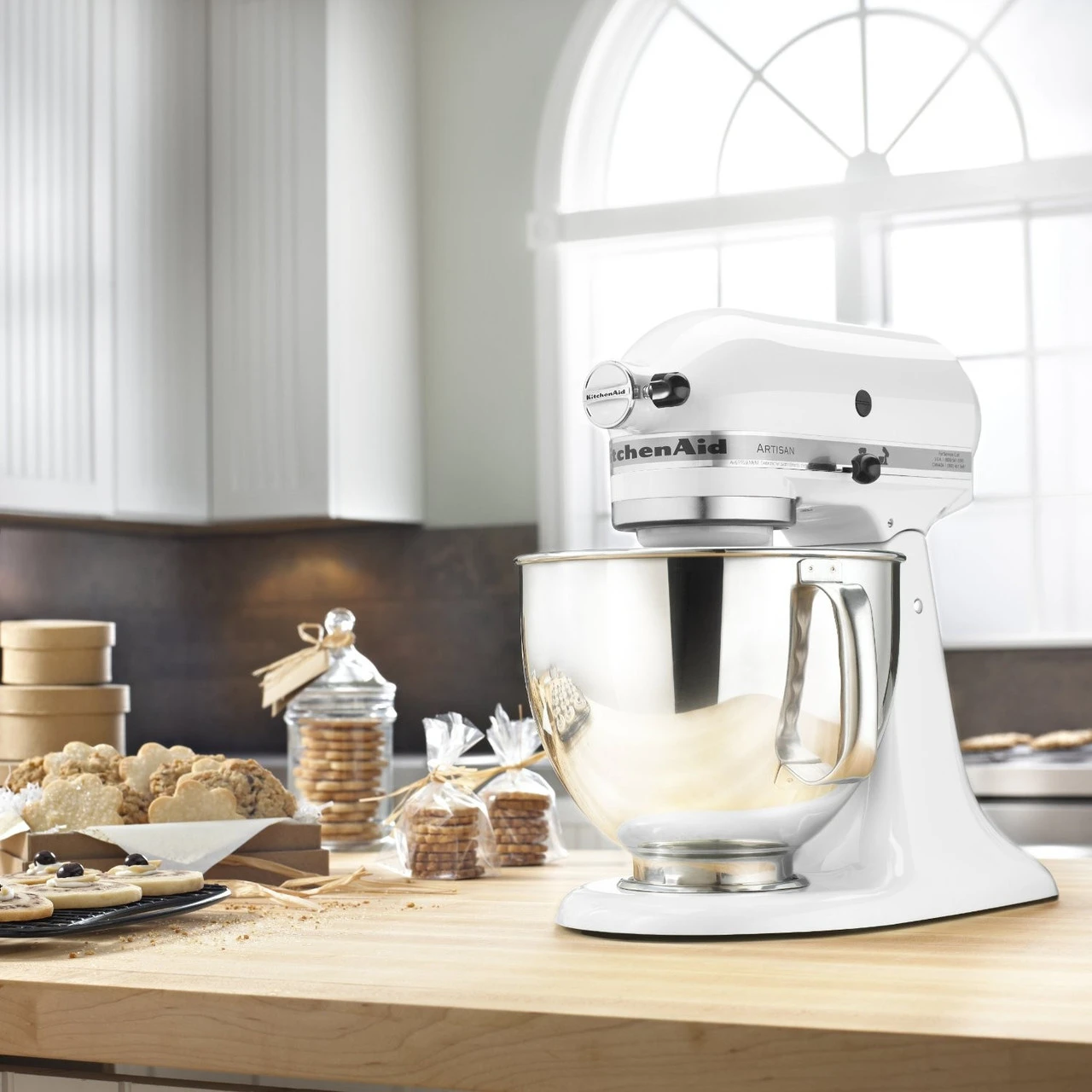 KitchenAid - White 5QT Artisan Series Tilt Head Stand Mixer 1 KitchenAid - White 5QT Artisan Series Tilt Head Stand Mixer