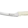 Stal By Winco - 9" White Offset Utility / Bread Knife - KWP92