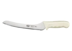 Stal By Winco - 9" White Offset Utility / Bread Knife - KWP92