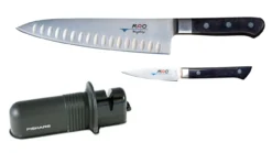 MAC - 2 PC Mighty Set With 8" Chef, 3.25" Paring And Sharpener